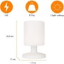 Smartwares Lámpara de Mesa LED Portátil Blanca 4.7W IP44